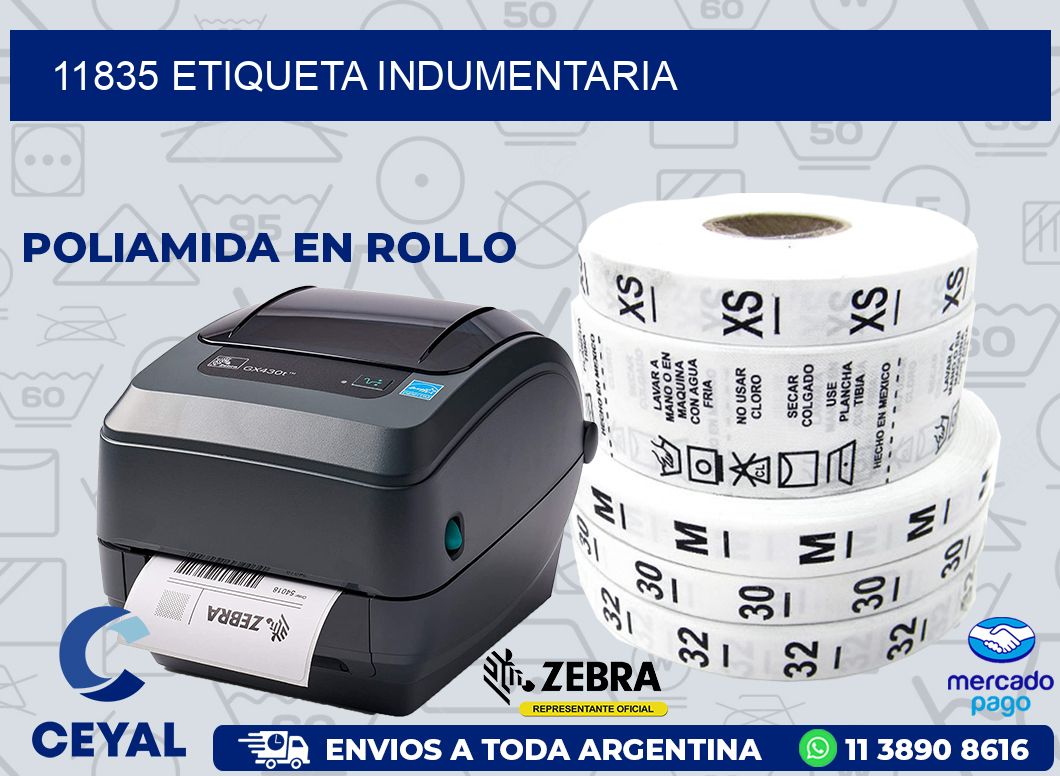 11835 ETIQUETA INDUMENTARIA