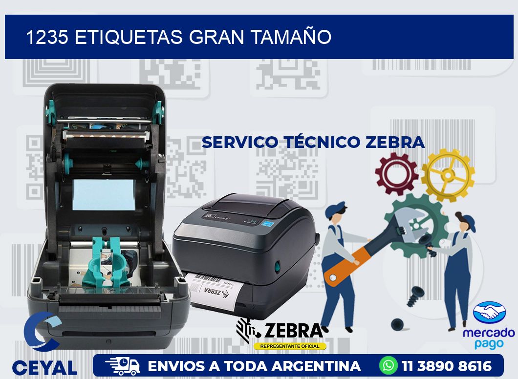 1235 ETIQUETAS GRAN TAMAÑO