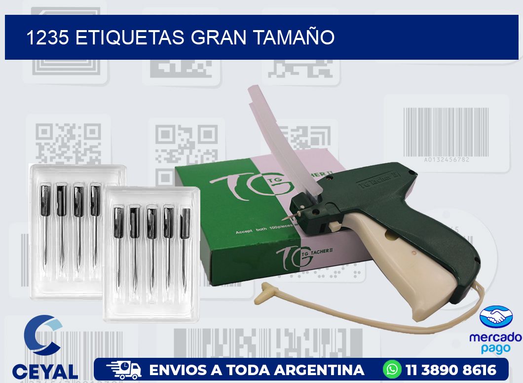 1235 ETIQUETAS GRAN TAMAÑO