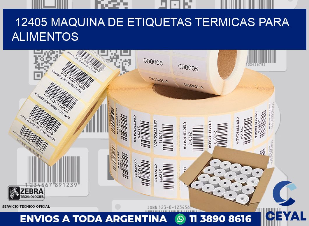12405 MAQUINA DE ETIQUETAS TERMICAS PARA ALIMENTOS