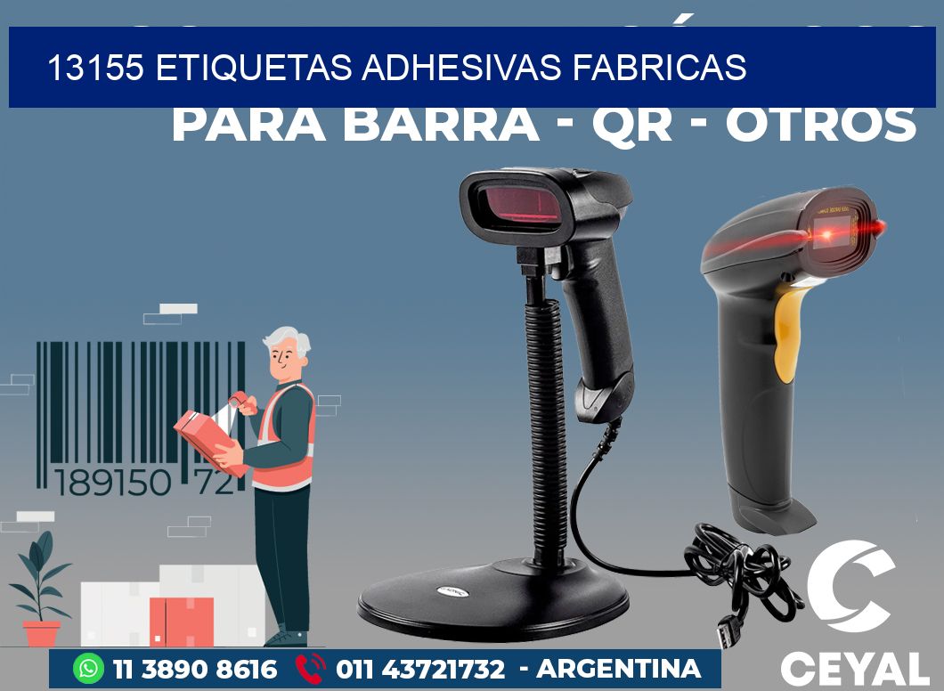 13155 ETIQUETAS ADHESIVAS FABRICAS