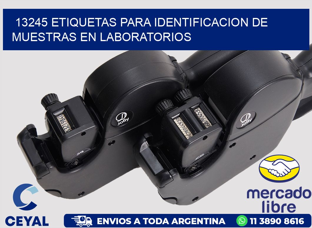 13245 ETIQUETAS PARA IDENTIFICACION DE MUESTRAS EN LABORATORIOS