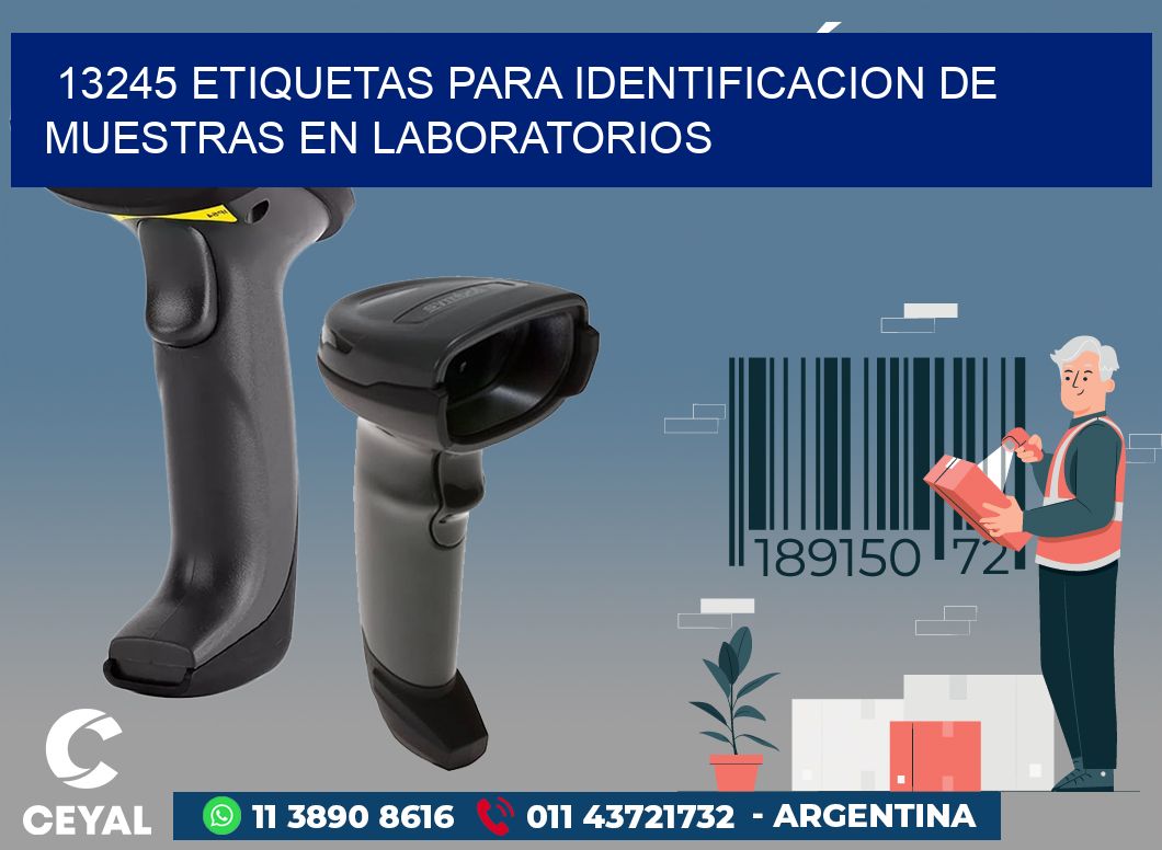 13245 ETIQUETAS PARA IDENTIFICACION DE MUESTRAS EN LABORATORIOS