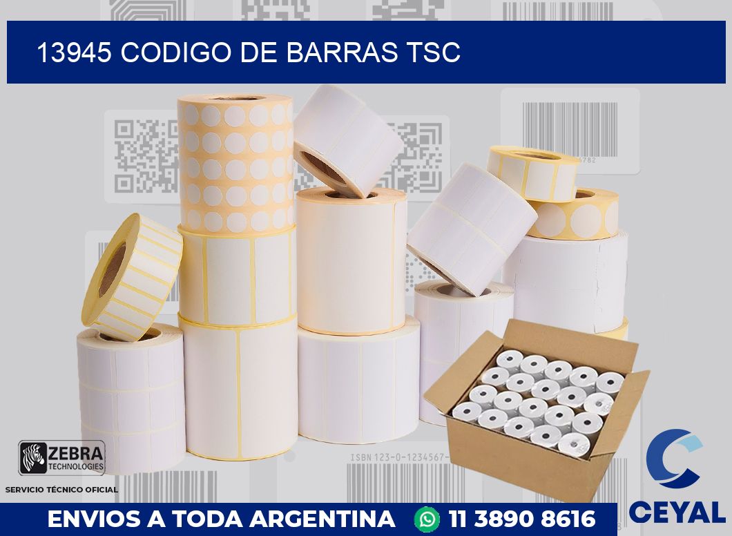 13945 CODIGO DE BARRAS TSC