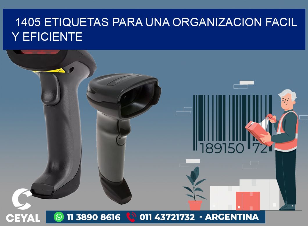 1405 ETIQUETAS PARA UNA ORGANIZACION FACIL Y EFICIENTE