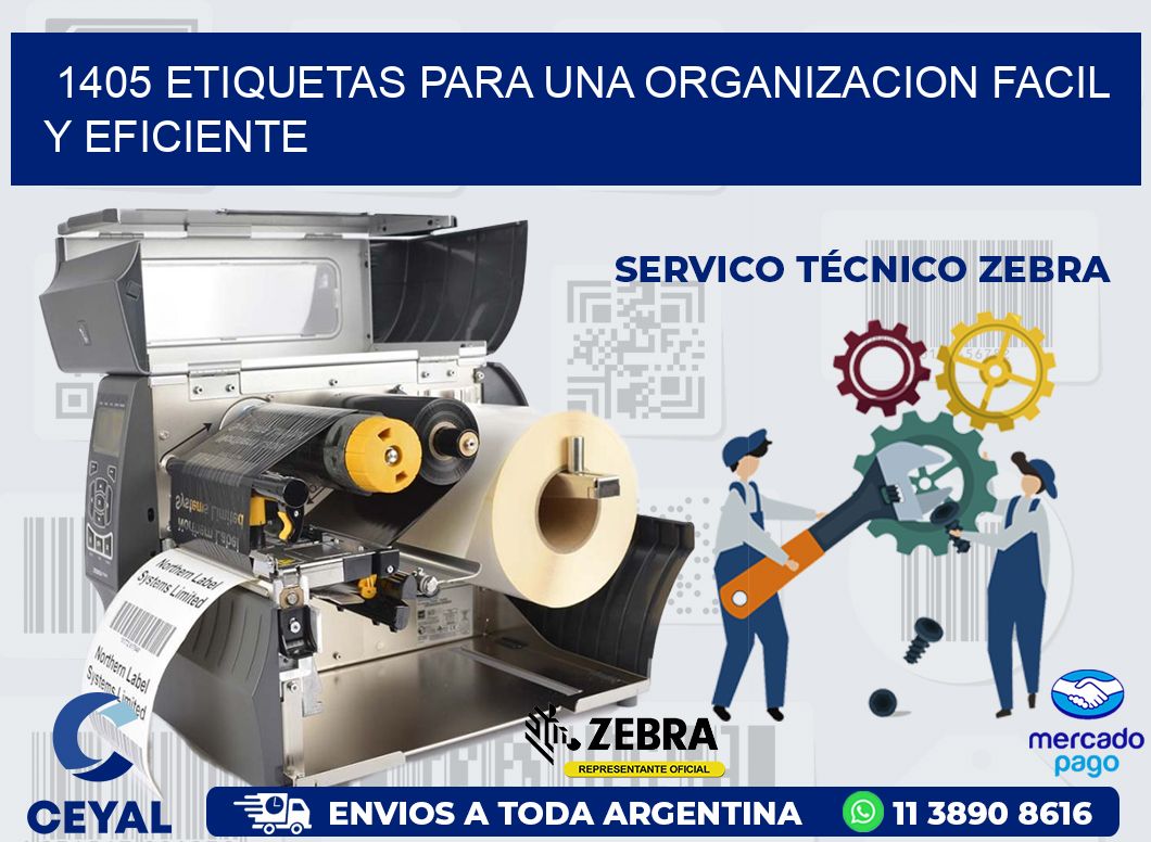 1405 ETIQUETAS PARA UNA ORGANIZACION FACIL Y EFICIENTE