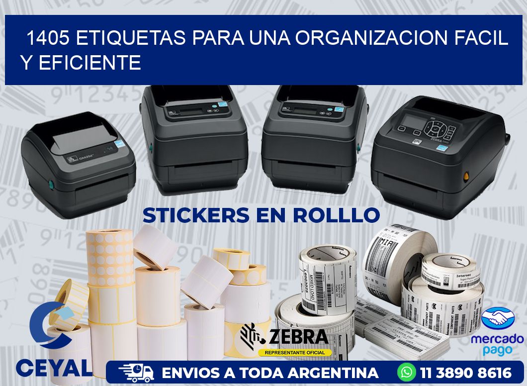 1405 ETIQUETAS PARA UNA ORGANIZACION FACIL Y EFICIENTE