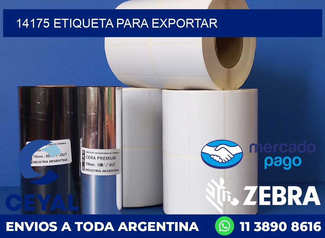 14175 ETIQUETA PARA EXPORTAR