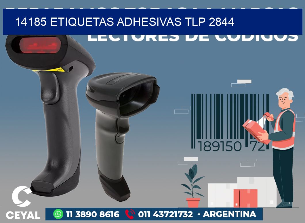 14185 ETIQUETAS ADHESIVAS TLP 2844