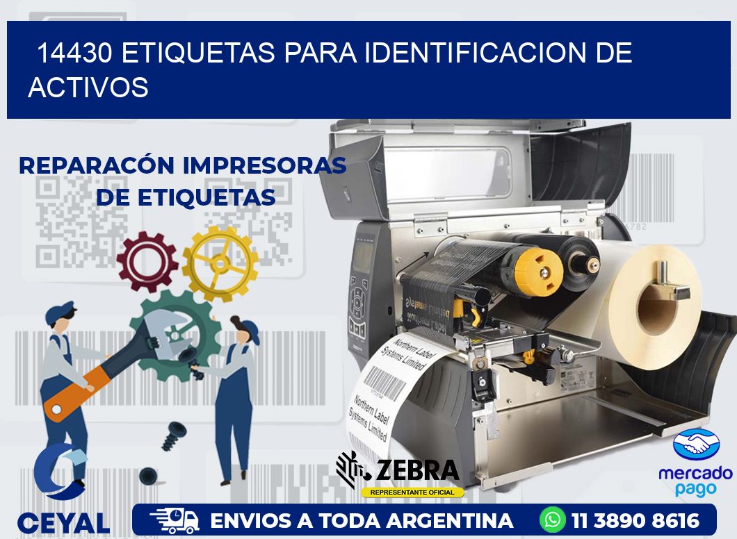 14430 ETIQUETAS PARA IDENTIFICACION DE ACTIVOS