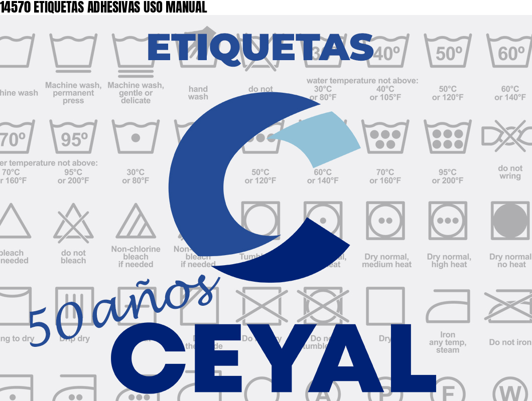 14570 ETIQUETAS ADHESIVAS USO MANUAL