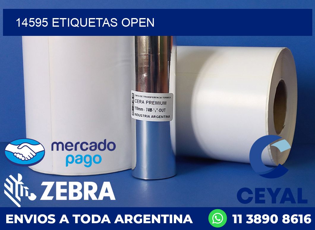 14595 ETIQUETAS OPEN
