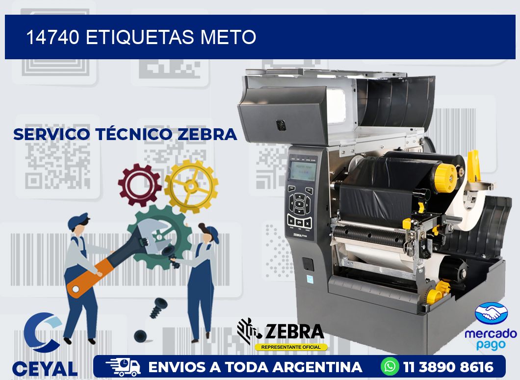 14740 ETIQUETAS METO