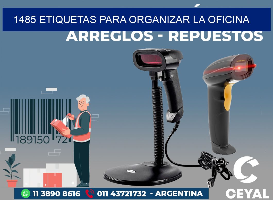 1485 ETIQUETAS PARA ORGANIZAR LA OFICINA