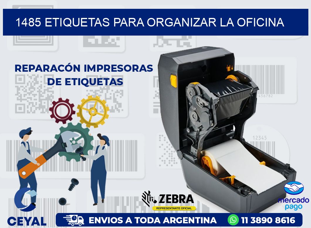 1485 ETIQUETAS PARA ORGANIZAR LA OFICINA