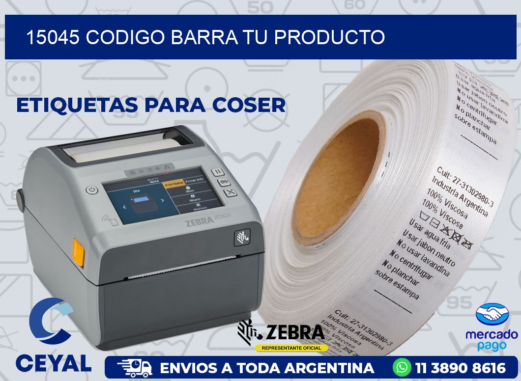 15045 CODIGO BARRA TU PRODUCTO