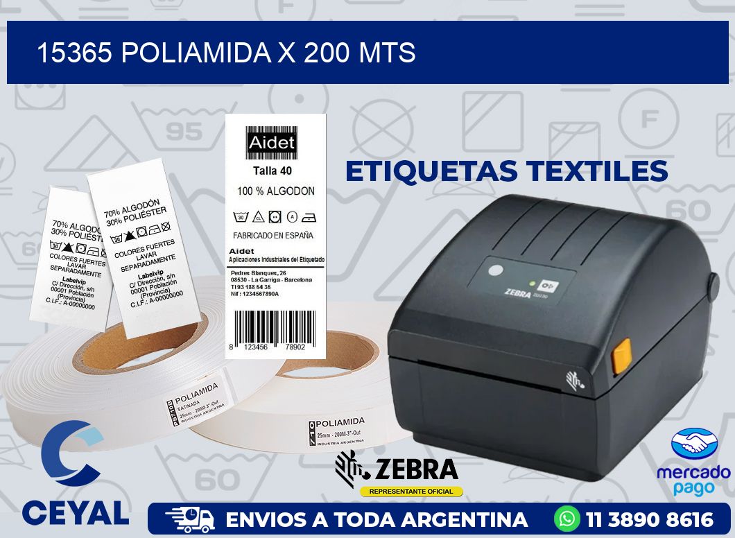 15365 POLIAMIDA X 200 MTS