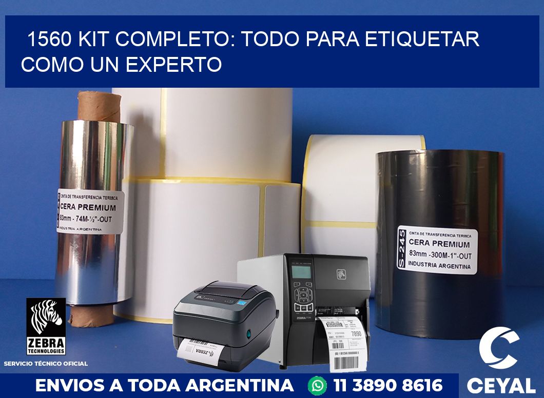 1560 KIT COMPLETO: TODO PARA ETIQUETAR COMO UN EXPERTO