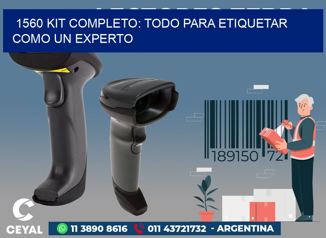 1560 KIT COMPLETO: TODO PARA ETIQUETAR COMO UN EXPERTO