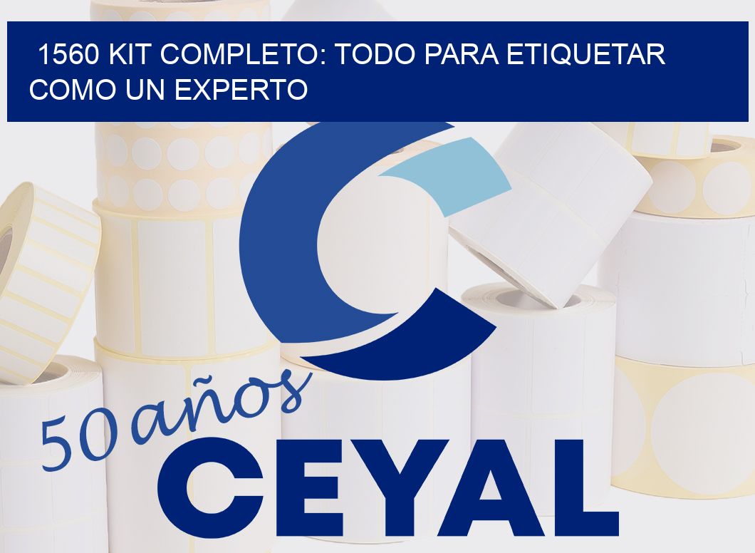 1560 KIT COMPLETO: TODO PARA ETIQUETAR COMO UN EXPERTO