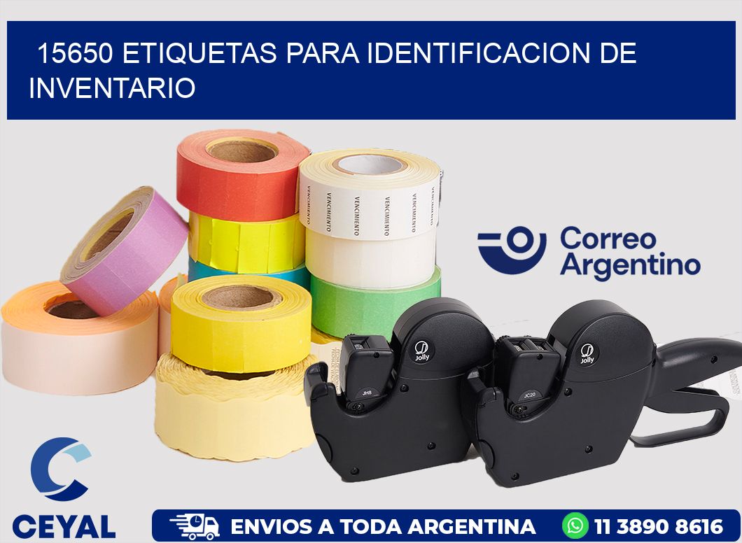 15650 ETIQUETAS PARA IDENTIFICACION DE INVENTARIO