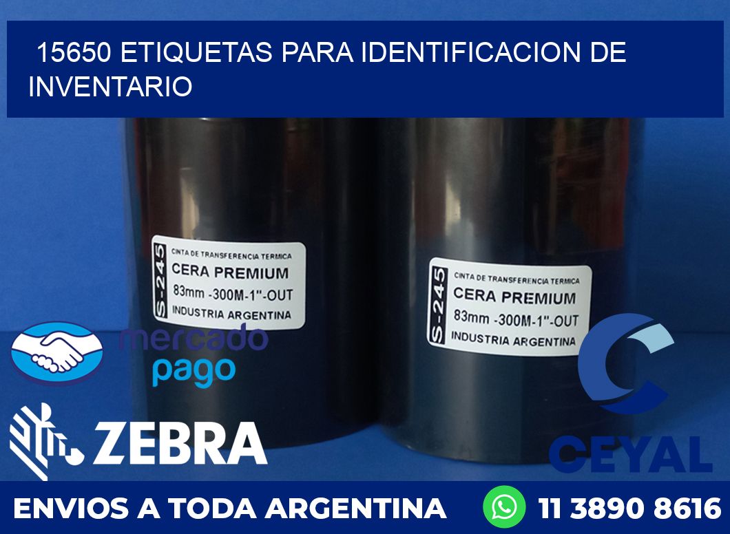 15650 ETIQUETAS PARA IDENTIFICACION DE INVENTARIO