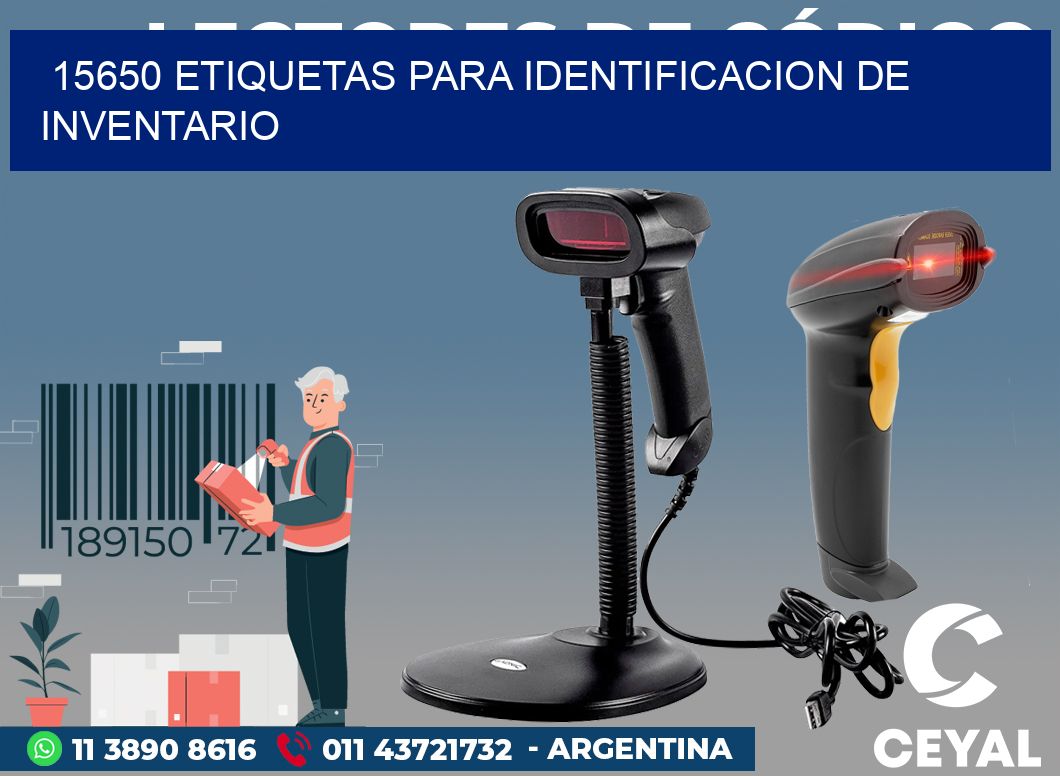 15650 ETIQUETAS PARA IDENTIFICACION DE INVENTARIO