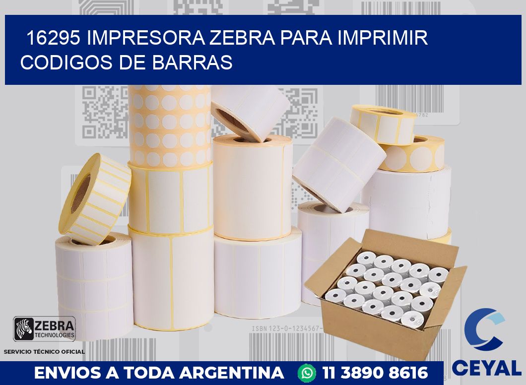 16295 IMPRESORA ZEBRA PARA IMPRIMIR CODIGOS DE BARRAS