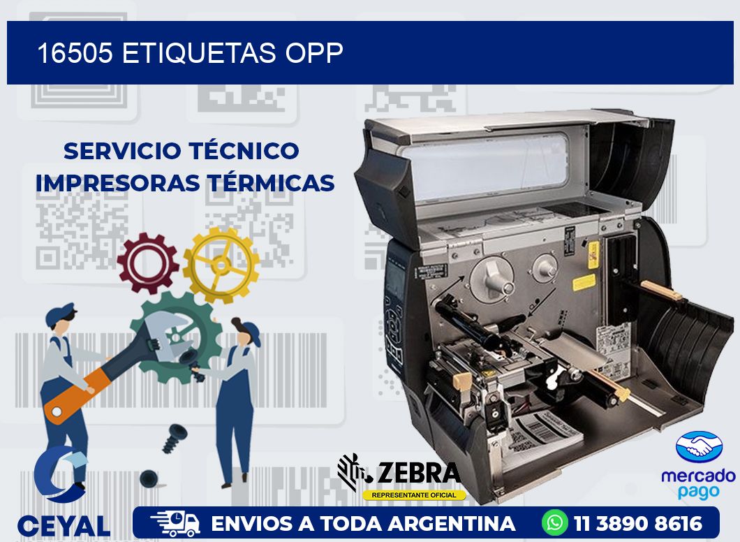 16505 ETIQUETAS OPP