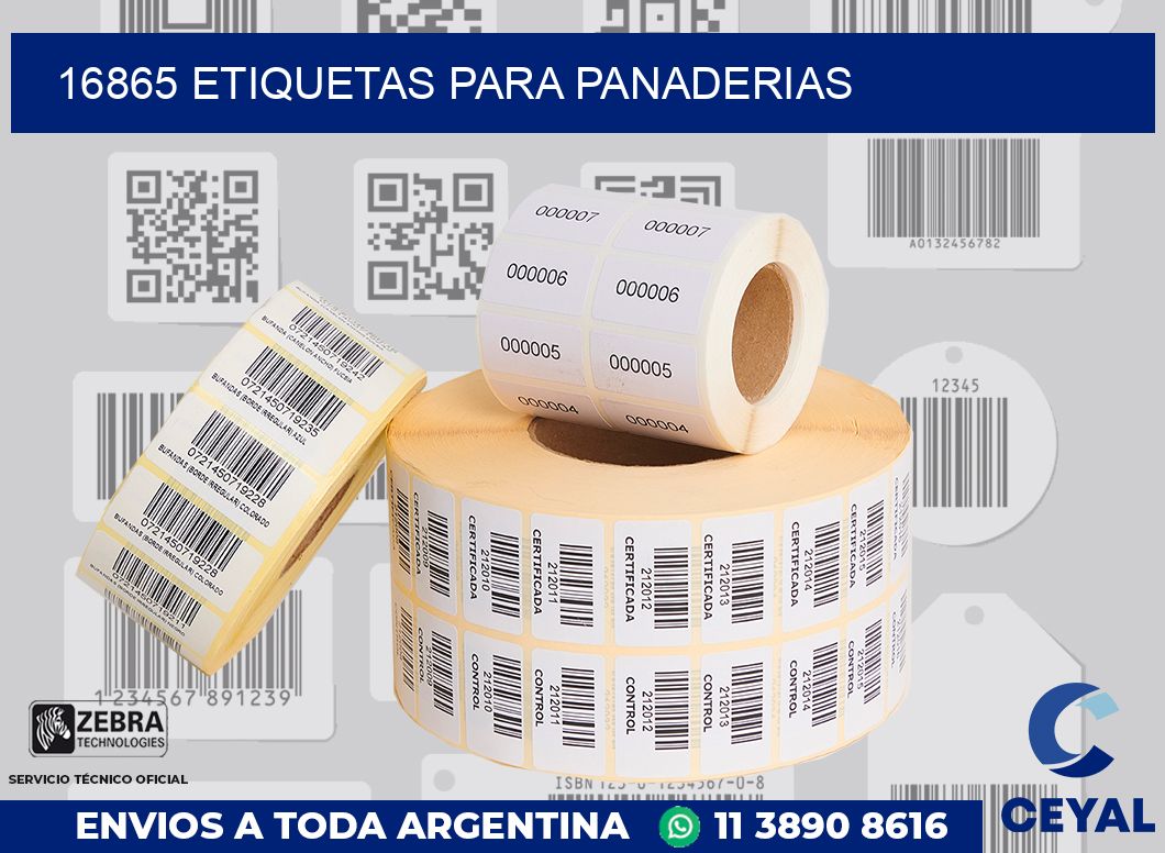 16865 ETIQUETAS PARA PANADERIAS