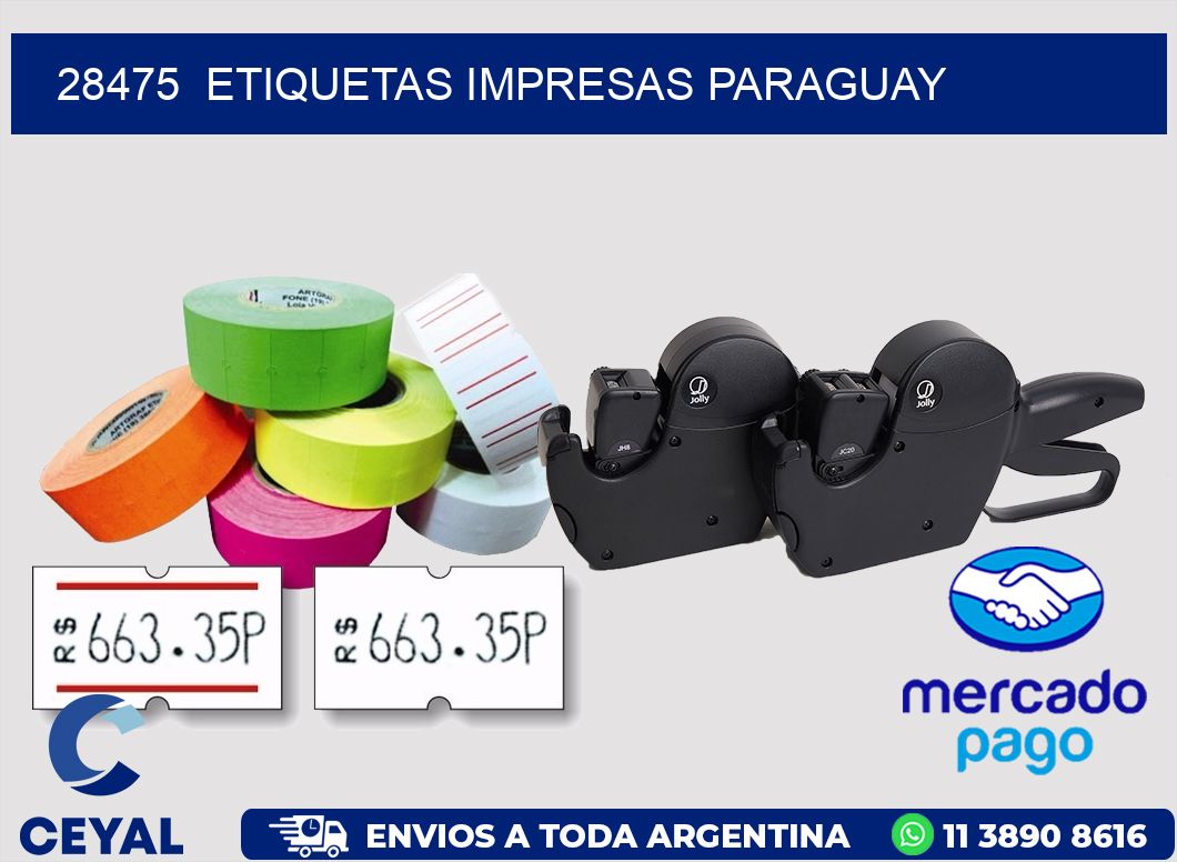 28475 ETIQUETAS IMPRESAS PARAGUAY