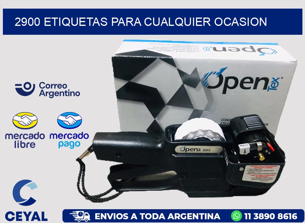 2900 ETIQUETAS PARA CUALQUIER OCASION