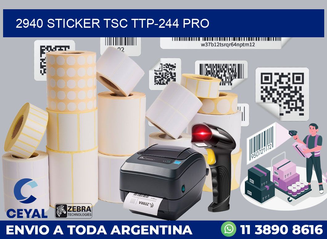 2940 STICKER TSC TTP-244 PRO