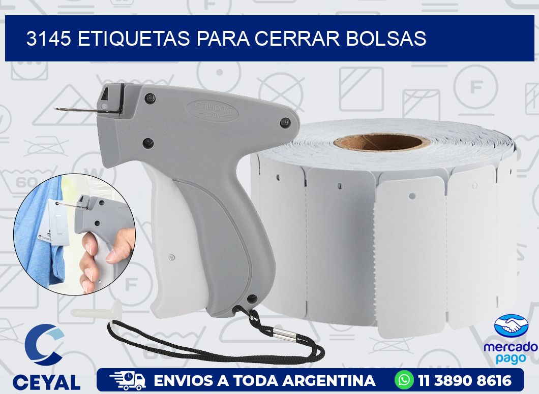 3145 ETIQUETAS PARA CERRAR BOLSAS