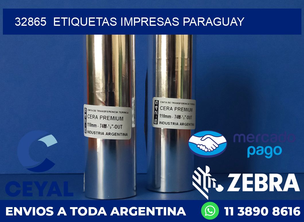 32865  ETIQUETAS IMPRESAS PARAGUAY