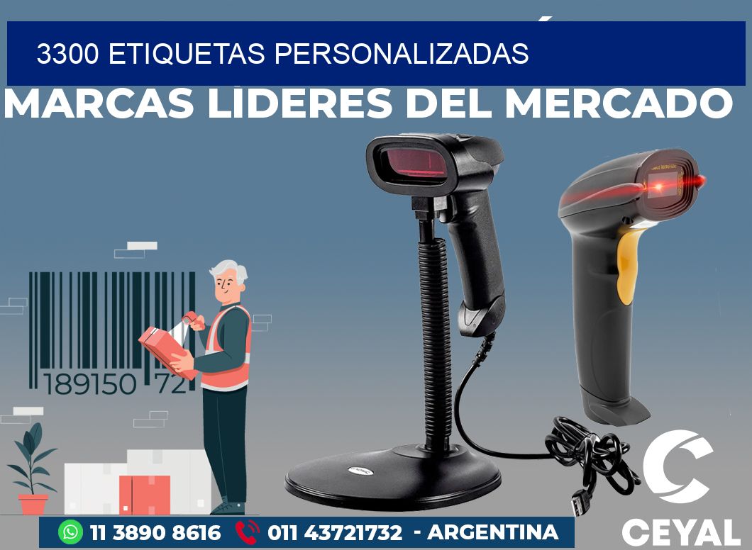 3300 ETIQUETAS PERSONALIZADAS