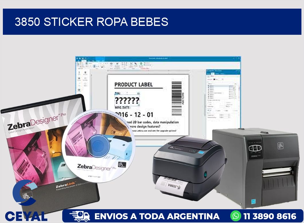 3850 STICKER ROPA BEBES