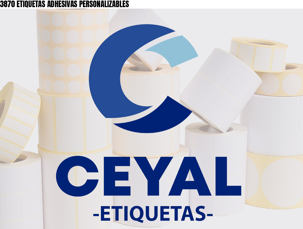 3870 ETIQUETAS ADHESIVAS PERSONALIZABLES