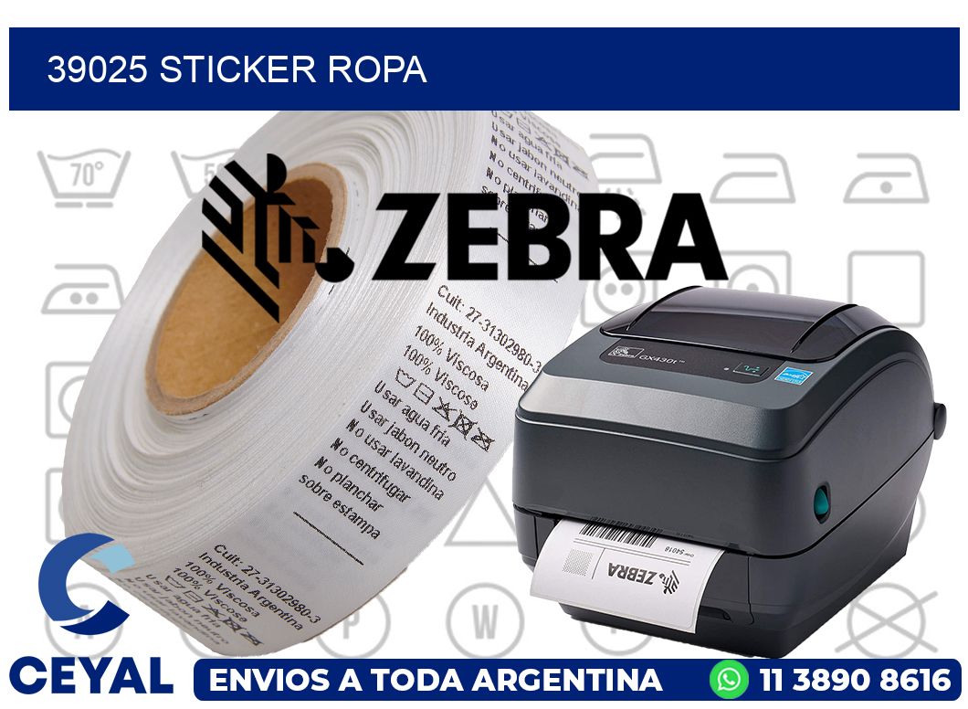 39025 STICKER ROPA