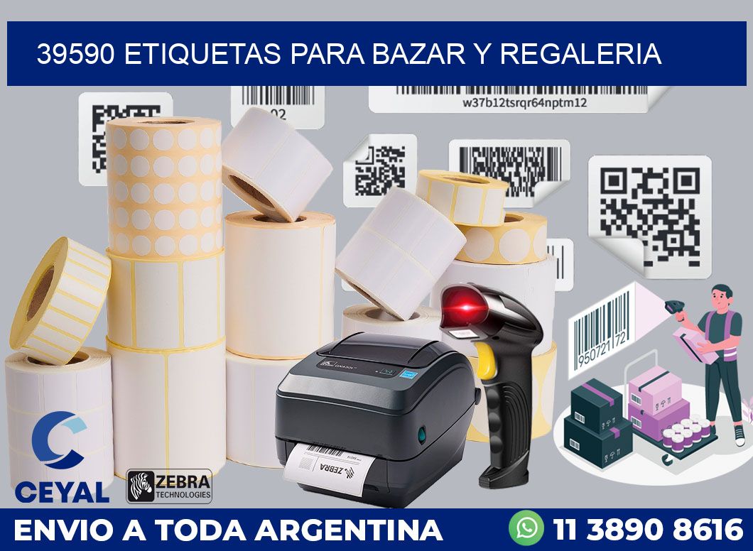 39590 ETIQUETAS PARA BAZAR Y REGALERIA