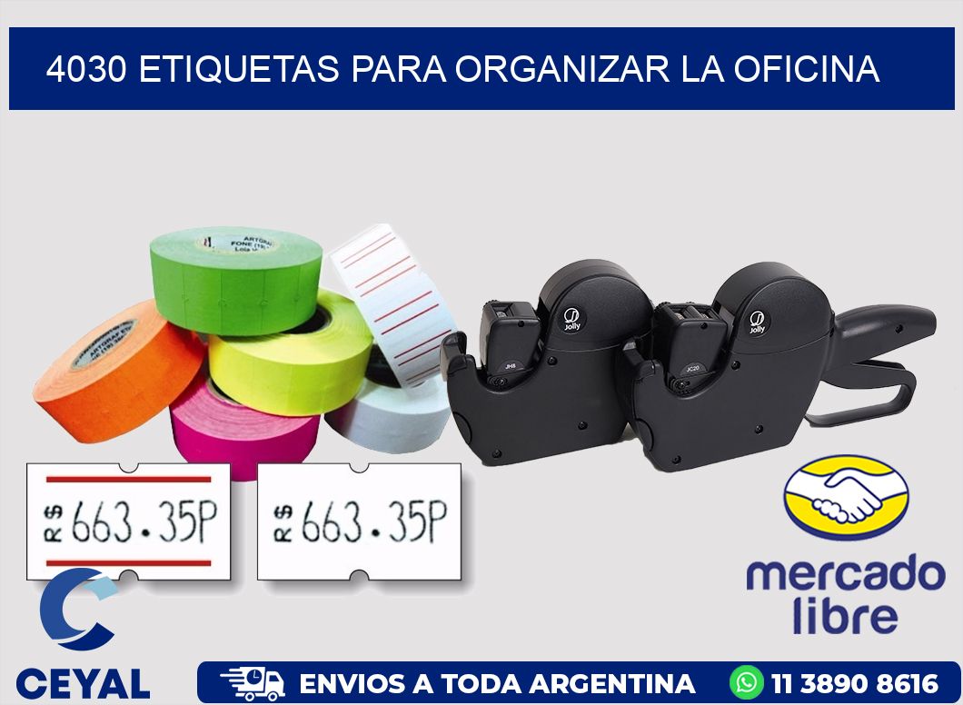 4030 ETIQUETAS PARA ORGANIZAR LA OFICINA