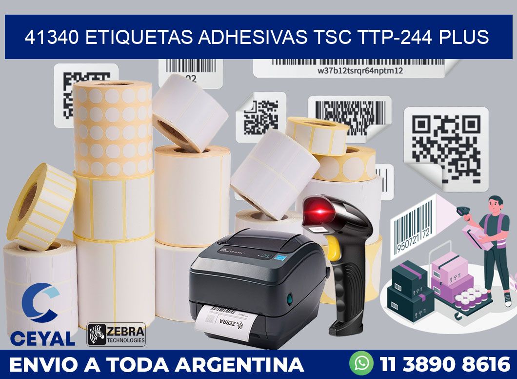 41340 ETIQUETAS ADHESIVAS TSC TTP-244 PLUS