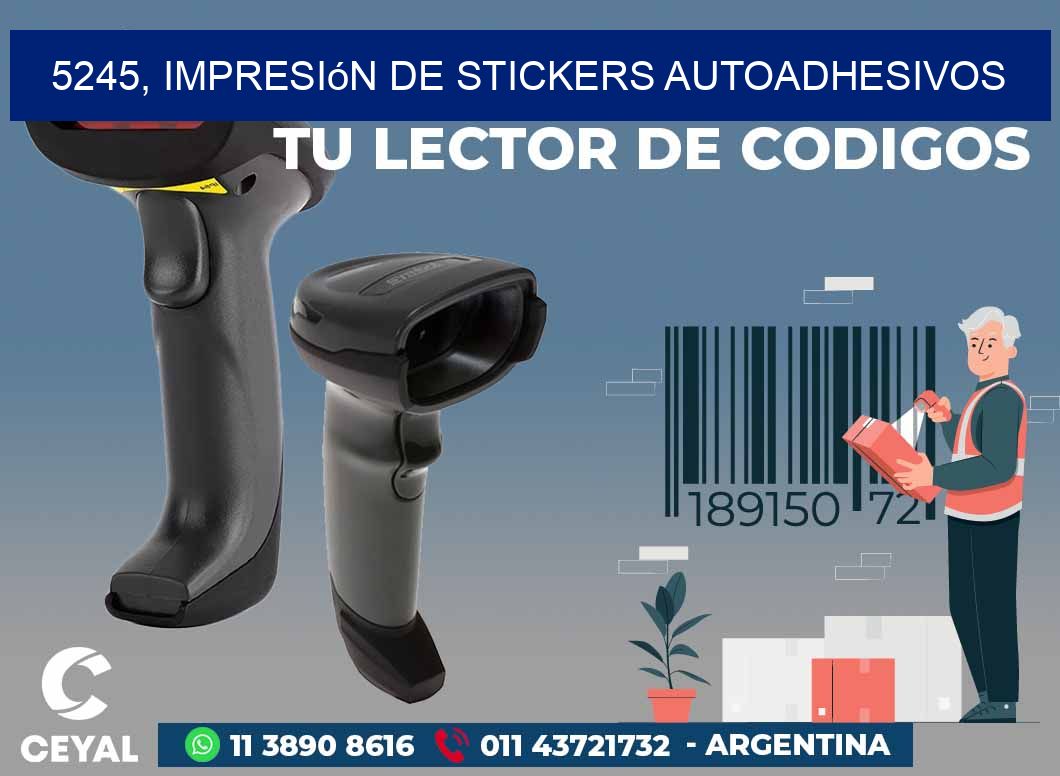 5245, impresión de stickers autoadhesivos
