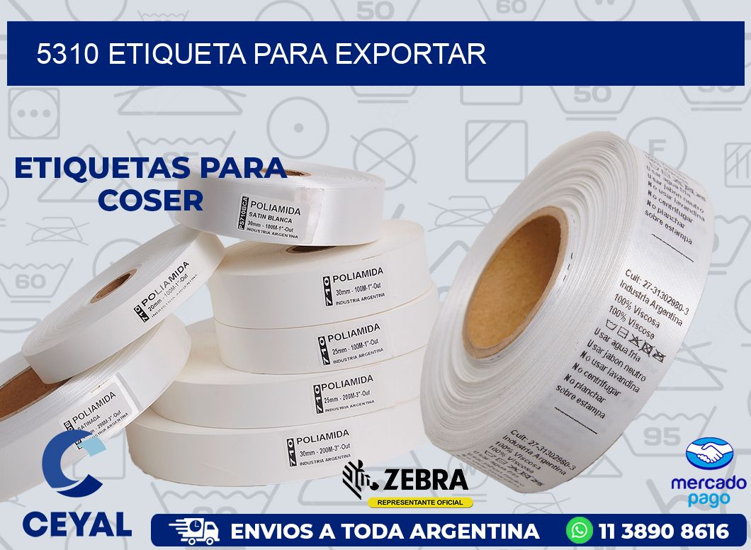 5310 ETIQUETA PARA EXPORTAR