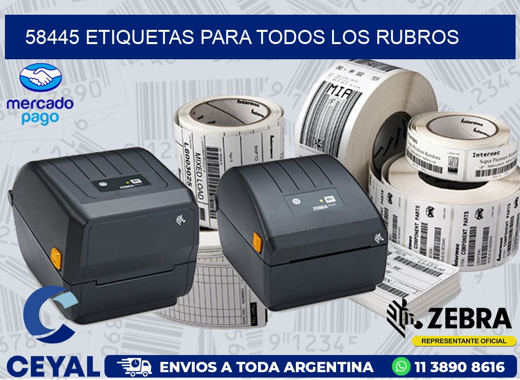 58445 ETIQUETAS PARA TODOS LOS RUBROS