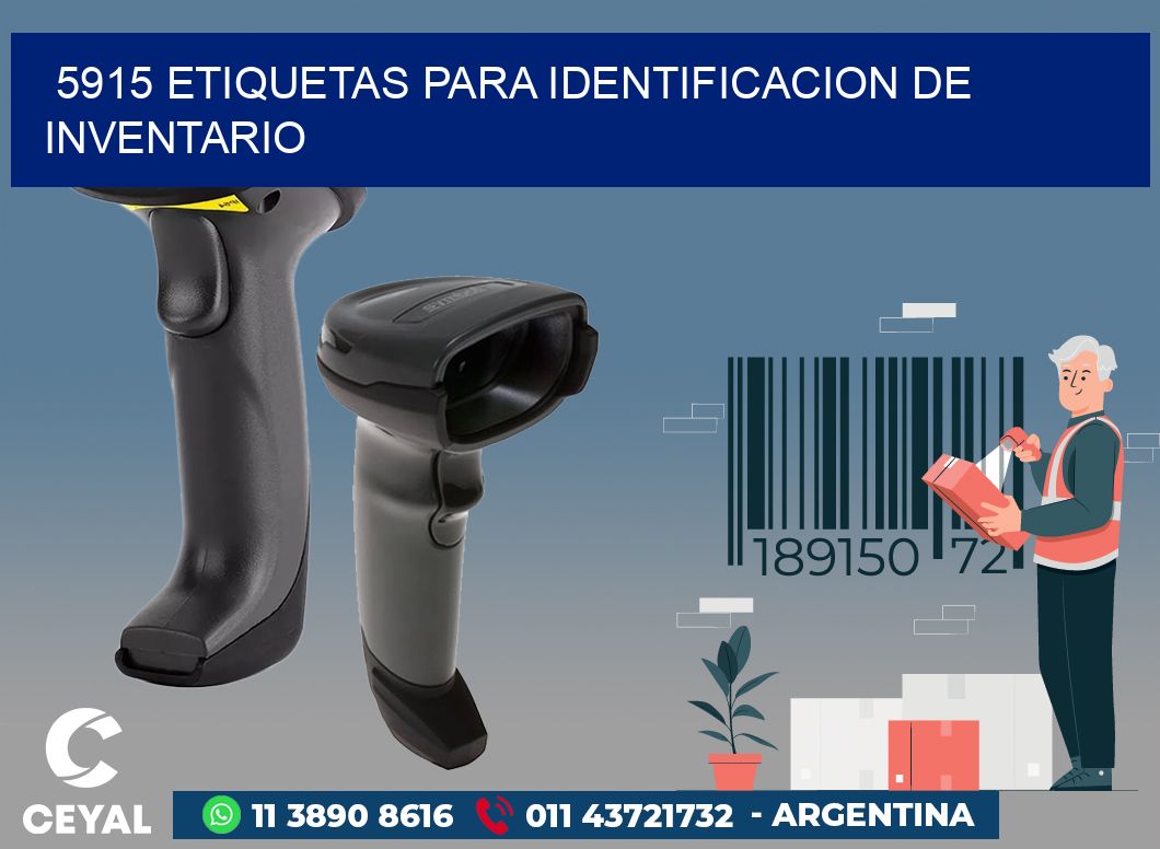 5915 ETIQUETAS PARA IDENTIFICACION DE INVENTARIO