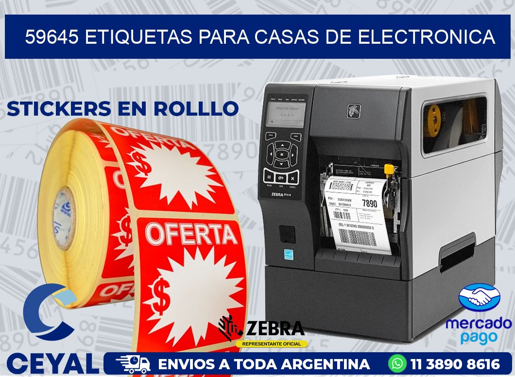 59645 ETIQUETAS PARA CASAS DE ELECTRONICA