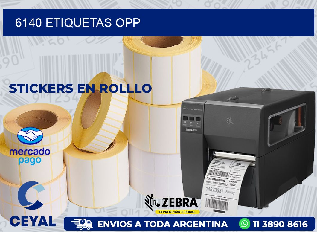 6140 ETIQUETAS OPP