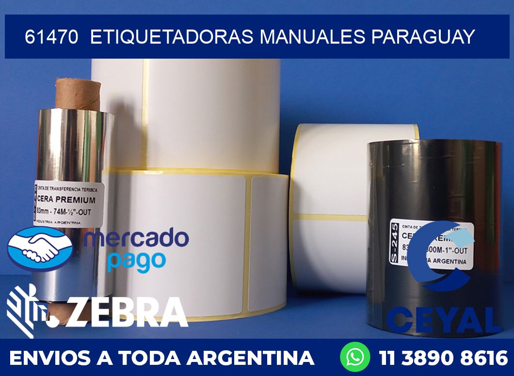 61470  ETIQUETADORAS MANUALES PARAGUAY