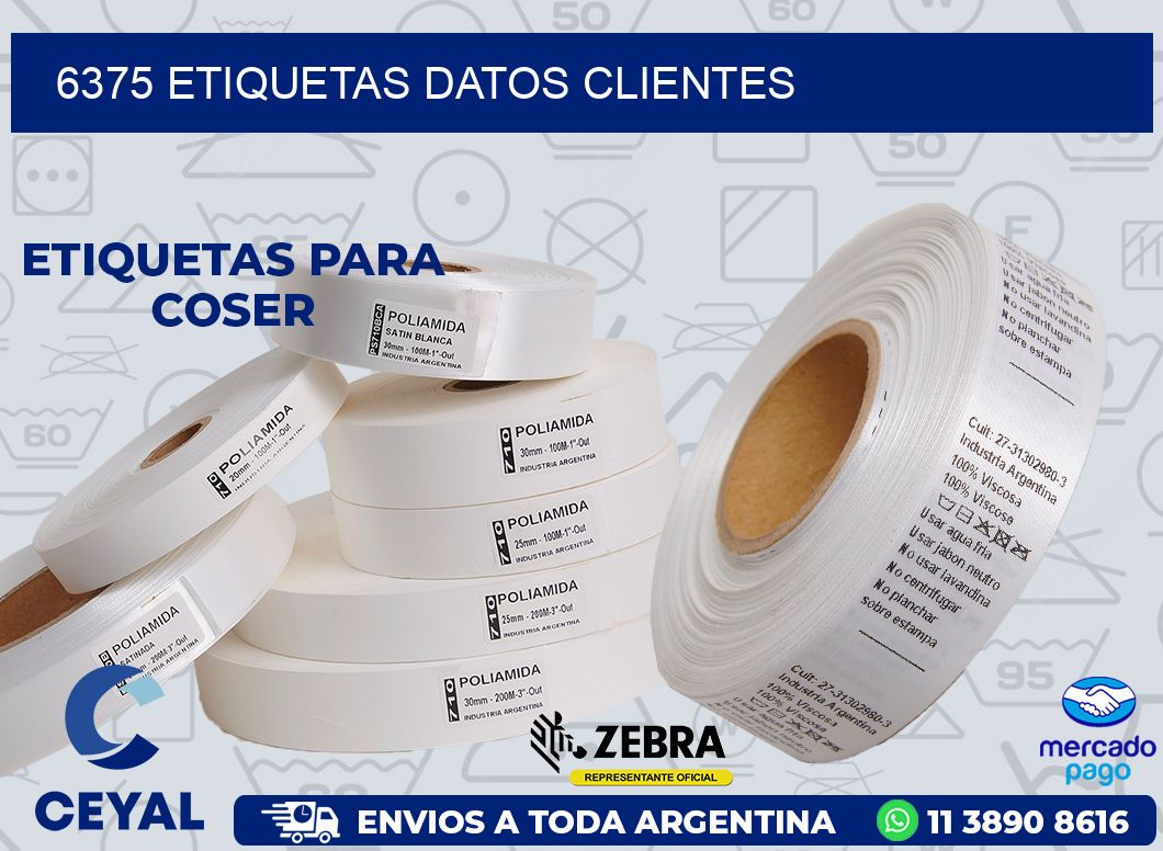 6375 ETIQUETAS DATOS CLIENTES